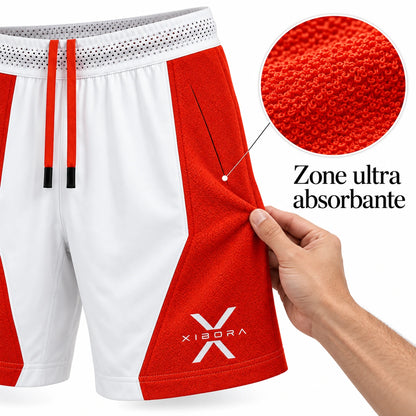 Short technique avec zone ultra absorbante